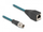 Kabllo rrjeti Delock M12 X Coded, 0.5m, CAT6a S/FTP, e zezë