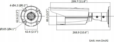 Kamerë IP Hikvision DS-2CD2T43G2-2LI, 4MP, lente 2.8mm, e bardhë