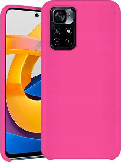 Këllëf telefoni Forcell Silicone Lite për Xiaomi Poco M4 Pro 5G, silikon, rozë