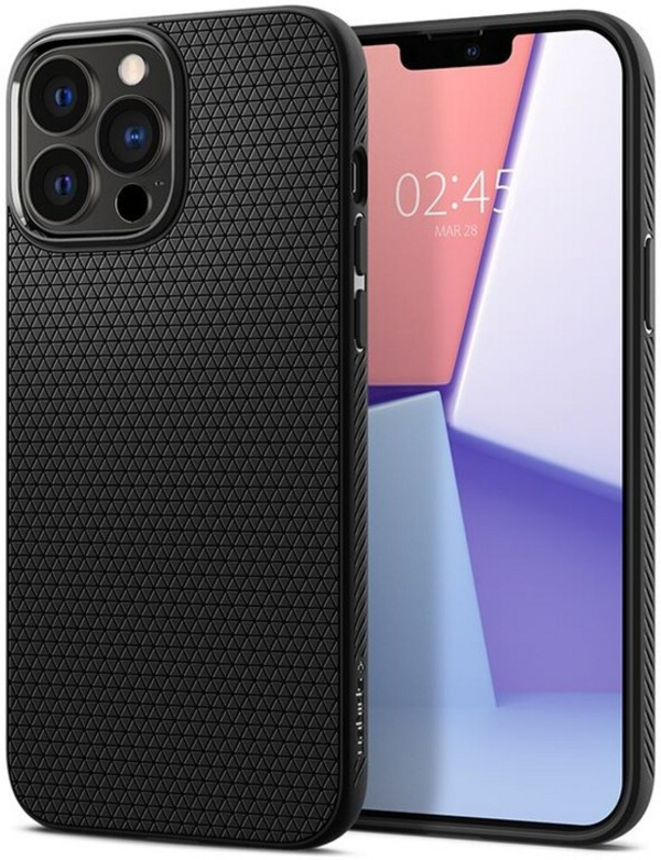 Mbrojtëse Spigen Liquid Air për Apple iPhone 13 Pro, e zezë