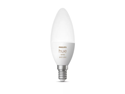 Llambë e zgjuar Philips Hue E14, LED 5.3W, RGBW, e bardhë