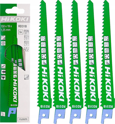 Set tehe sharrë pendul Hikoki RD31B S611DF, 5 copë, për dru dhe metal