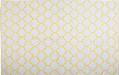 Tapet AKSU Reversible Area Rug, 140 x 200 cm, me figura gjeometrike, i verdhë