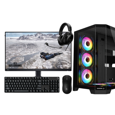 BT Bundle 3– PC Gaming RTX 5060 8GB, Ryzen 7 7800X3D, 16GB DDR5 5600MHz, 1TB NVMe , Set Gaming ,Alienware Monitor 24.5" 500Hz