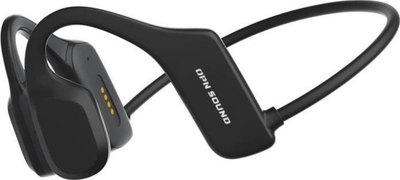 Kufje OPN Sound Mezzo, wireless Bluetooth, bone-conduction, me mikrofon, të zeza
