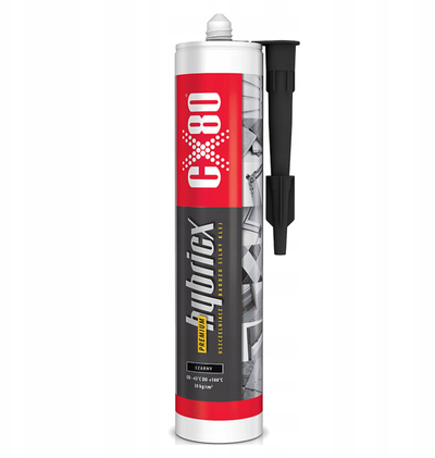 Ngjitës hibrid CX80 Hybricx Black Premium Strong, profesional, i zi