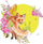 Kartë urimi Clear Creations Swarovski Square Fox CL2005, me kristale Swarovski, me zarf