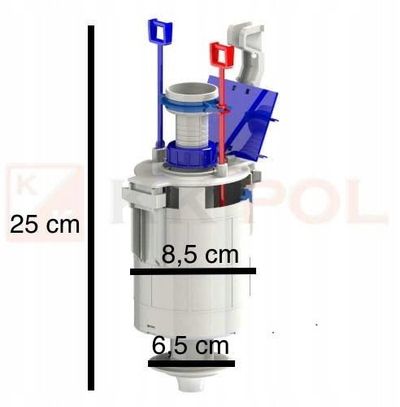 Pllakë inspektimi Cersanit Link Hi-tec K99-0161, plastike, për korniza WC, e bardhë