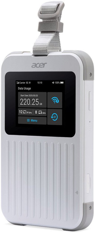 Ruter portativ Acer Connect M6E, 5G, WiFi 6E, i bardhë