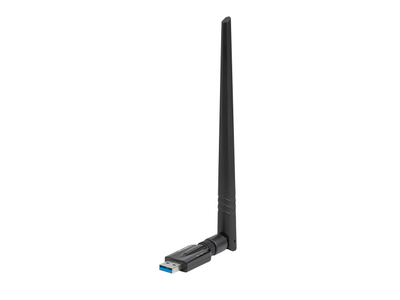 Мрежен адаптер Lanberg NC-1200-WIE, USB 3.2, безжичен интернет, 1200Mbps, црн