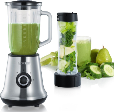 Blender Severin SM 7971 Mix and Go, 500W, 1 litër, inox argjënt