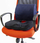 Jastëk ortopedik sediljeje Powerton WPEUS2, memory foam, ergonomik, i zi