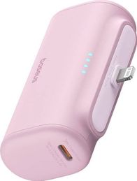 Power bank Baseus OS-Compact IP, 5000mAh, 20W, rozë