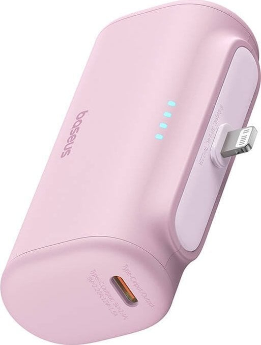 Power bank Baseus OS-Compact IP, 5000mAh, 20W, rozë