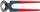 Pincë Knipex, 210 mm, e zezë / e kuqe