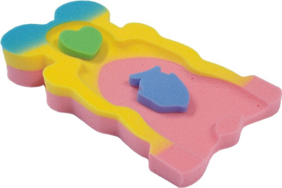 Душек за бања за бебиња Badum Maxi Bath BD0007, за над 6 kg, сунѓер, многуобоен