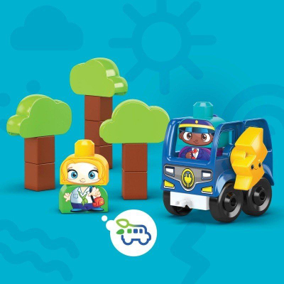 Set blloqesh Mega Bloks Eco Bus HDX90, 35 pjesë, nga 1 vjeç, shumëngjyrësh