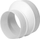Reduktor ventilimi PVC, Ø125 në Ø100, i bardhë