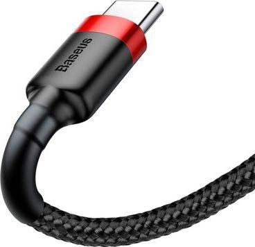 Kabllo Baseus USB-A - USB-C (CATKLF-U91), 3 m, e kuqe/e zezë