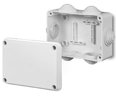 Kuti elektrike sipërfaqësore Elektro-Plast FAST-BOX 0244-00, IP55, 110 x 80 x 50mm, gri