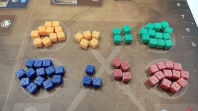 Aksesor lojë tavoline Games Unplugged Dune Imperium Troop Dice, set 64 zare, shumëngjyrëshe