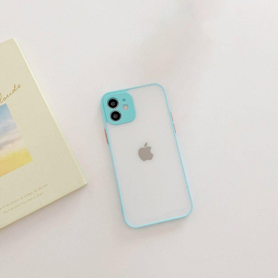Kapak telefoni Hurtel Milky Case për Xiaomi Redmi Note 10 5G Poco M3 Pro, silikon i butë, gjysmë i tejdukshëm, blu