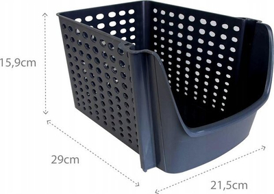 Shportë organizuese DecoBella Stackable Large, e madhe, rozë