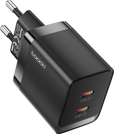 Karikues muri Toocki GaN, 40W, 2x USB-C, i zi