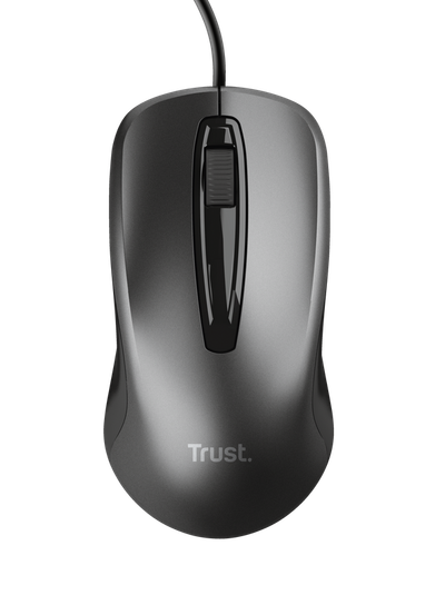 Maus Trust Basics 24657, optik, me kabllo, i zi