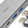 Konvertues Hama Multiport 4në1, 2x USB 3.2, HDMI & USB-C, i hirtë