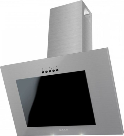 Okap kuzhine Maan Vertical 2 90 Satin, 90cm, mur, inox i argjendtë