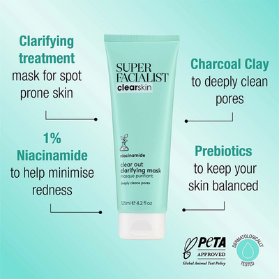 Maskë për fytyrë Super Facialist Clear Skin Clear Out Clarifying, 125ml