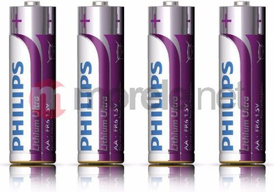 Bateri litium Philips Lithium Ultra FR6, AA, 1.5V, set me 4 copë