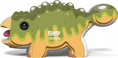 Lodër 3D Eugy Prehistory Ankylo, model dinosauri, prej kartoni, me plot ngjyra