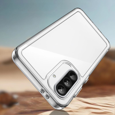 Këllëf telefoni Hurtel Outer Space për Samsung Galaxy A26, kornizë e butë, TPU PC, transparent
