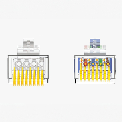 Fishe RJ45 SFTP CAT6 MT173, shielded, 10 Gb/s, transparente