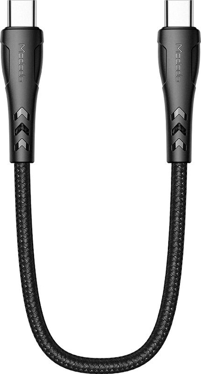 Kabllo karikimi Mcdodo Short, USB C në USB C, 20cm, Power Delivery, e zezë