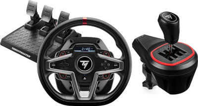 Set timoni gare Thrustmaster T248 me TH8S, për PC, PS4, PS5, ngjyrë e zezë