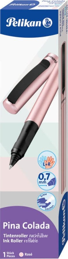 Stilolaps roller Pelikan Pina Colada, 0.7mm, për kartridha, blu metalike