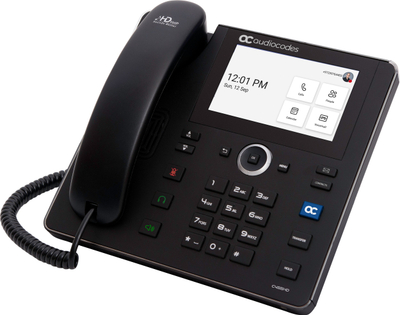 Telefon IP AudioCodes Teams C455HD, ekran 5", PoE GbE, i zi
