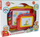 Табла за цртање LeanToys Funny Drawing Board 2 во 1, магнетна, сет со печати, црвена и жолта