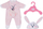 Veshje kukulle BABY Born Bunny Onesie, për kukulla 43 cm, set me kapelë, rozë