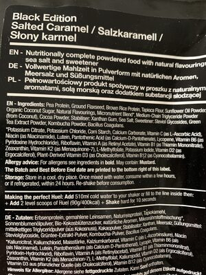 Zëvendësues vakti Huel Black Edition, salted caramel, pluhur, 1.53kg