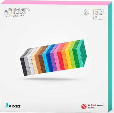 Lodra magnetike PIXIO 800, 800 blloqe, 16 ngjyra, shumëngjyrëshe