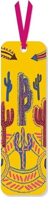 Shënues libri Museums & Galleries Cactus Yellow, dizajn kaktus, i verdhë