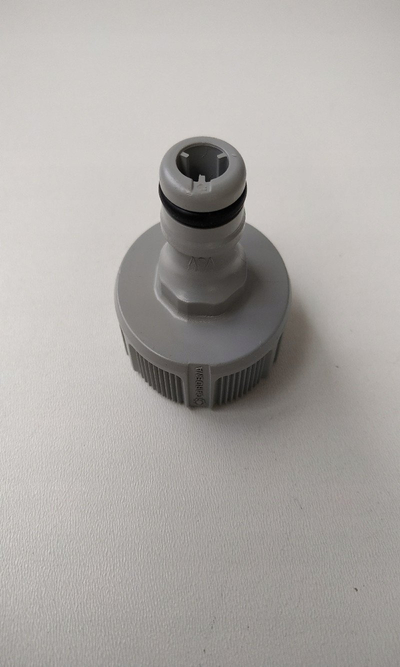 Adapter rubineti Gardena 1", 33.3mm, sistem origjinal, portokalli