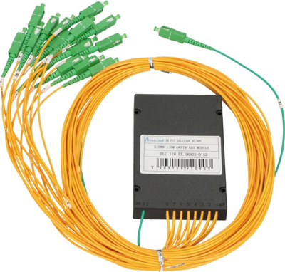 Ndarës optik ExtraLink PLC 1:16, SC/APC, fibër G657A, modul ABS