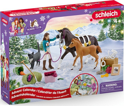 Kalendar Advent Schleich Horse Club, set figurina kuaj, për kalama 4+