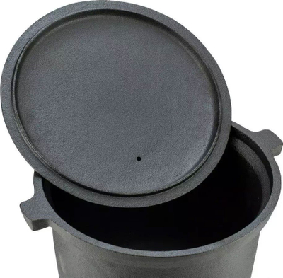 Kazan gize KingHoff KH 2233, 10L, me kapak dhe këmbë, i zi