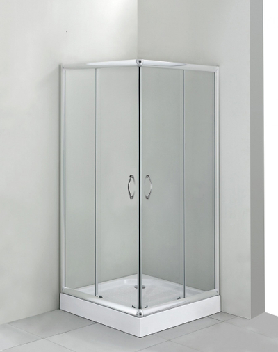 Kabinë dushi Deante Funkia Square, 90 cm, xham transparent, profil krom